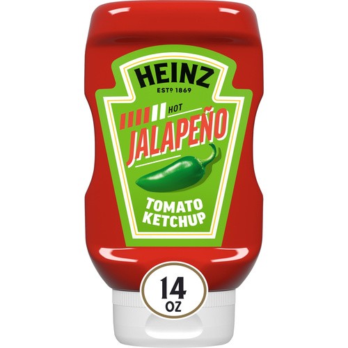 HEINZ SQUEEZE JALAPENO KETCHUP           14 OZ