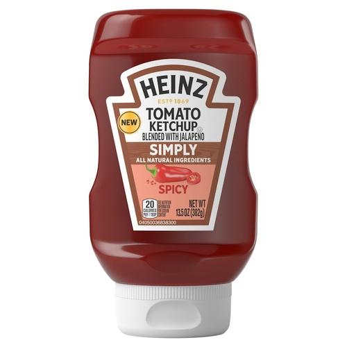 HEINZ TOMATO KETCHUP SIMPLY SPICY        13.5 OZ