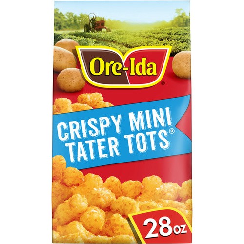 Ore Ida Mini Tater Tots Shredded Potato 28 Oz