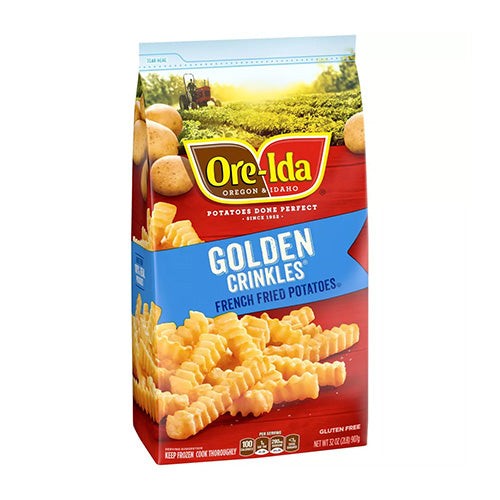 ORE IDA GOLDEN CRINKLES FRENCH FRIED POTATO 32 OZ