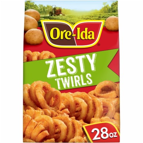 ORE IDA ZESTY CURLY FRENCH FRIED POTATOES 28 OZ