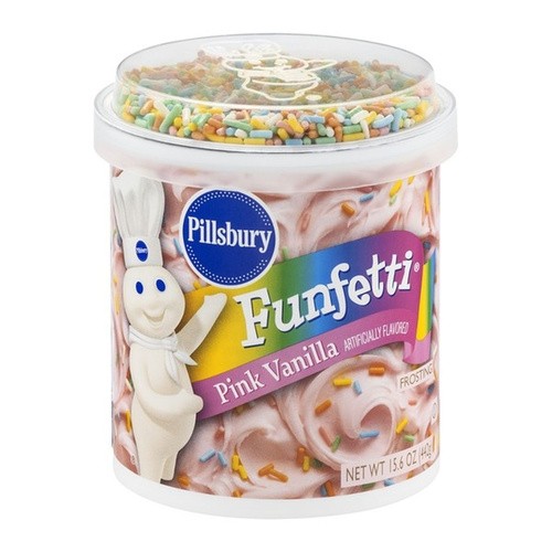 PILLS FUNFETTI PINK 15 OZ