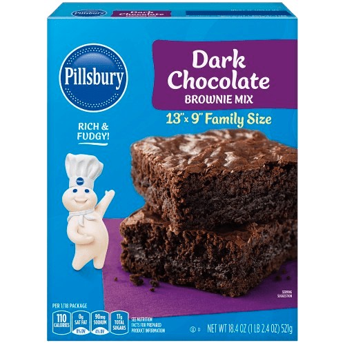 PILLSBURY DARK CHOCOLATE BROWNIE 18.4 OZ