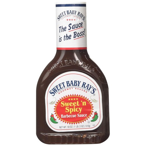 SWEET BABY RAYS BBQ SAUCE SWT&SPICY 18 OZ