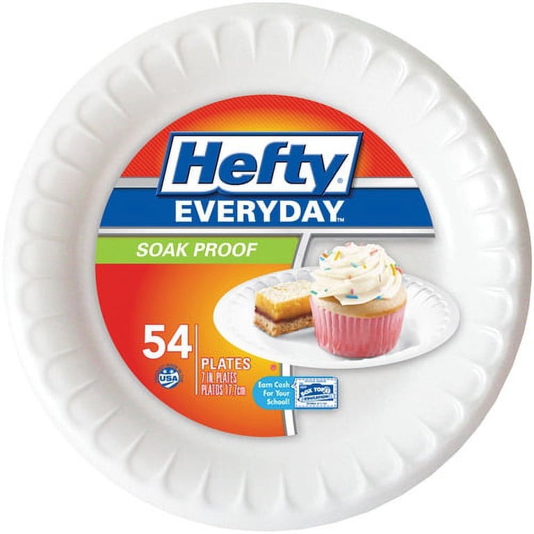 HEFTY SMALL FOAM PLATES 7 INCH
