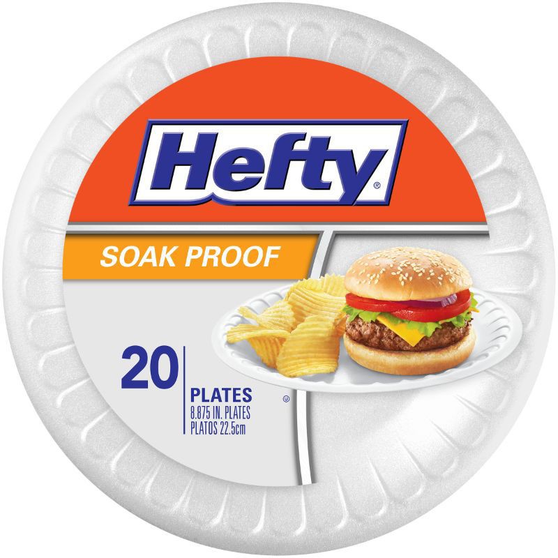Hefty 20 Foam Plates 20 PCS
