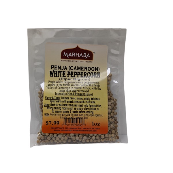 KALUSTYANS WHITE PEPPERCORN 0.17 Lbs