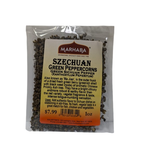 KALUSTYANS SZECHUAN GREEN PEPPERCORN 0.06 Lbs