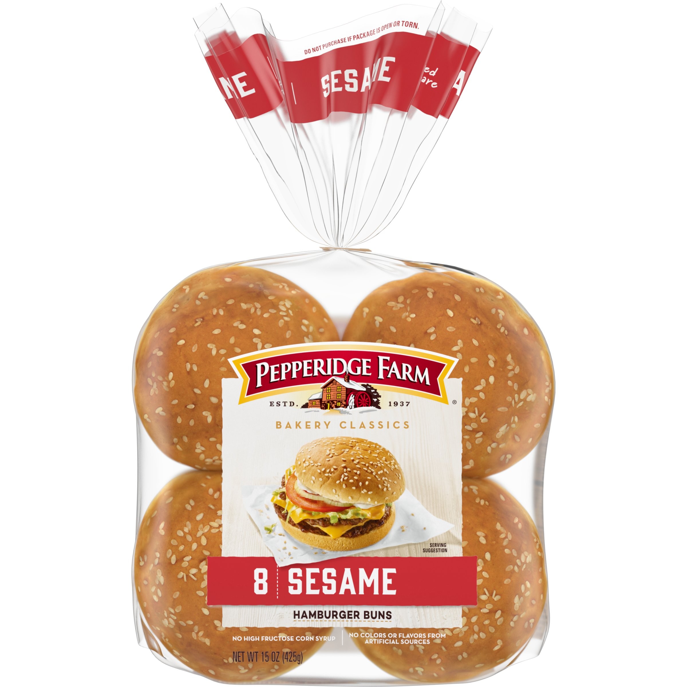 PEPPERIDGE FARMS SESAME BUNS 15 OZ