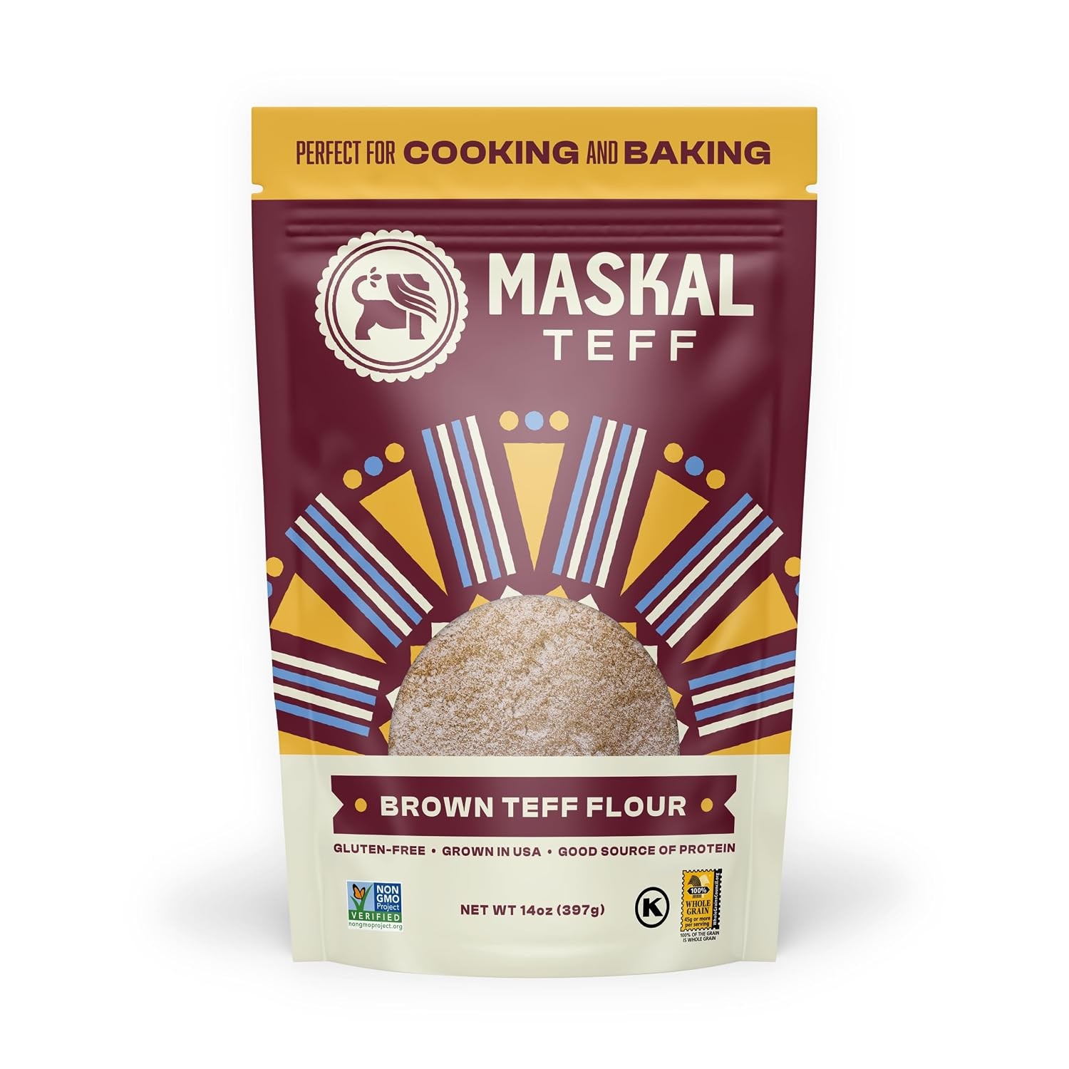 Maskal Brown Teff Flou 5 LBS