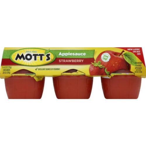 MOTT'S APPLE SAUCE &STRAW 6 PACK         6 COUNT