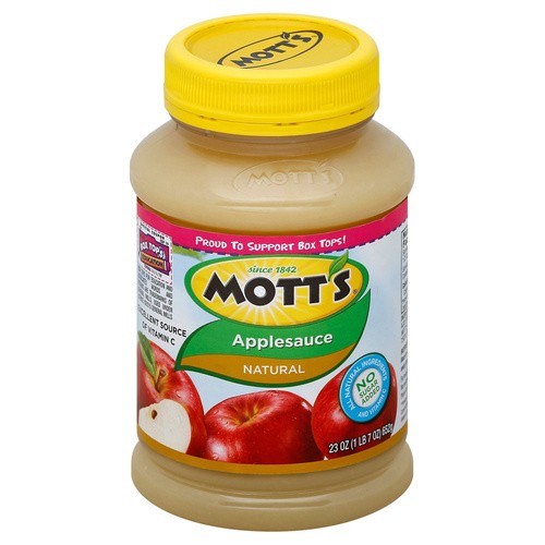 MOTTS NATURAL APPLESAUCE 23 OZ
