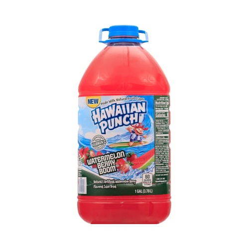 HAWAIIAN PUNCH WATERMELON BERRY 1 GL 128 OZ