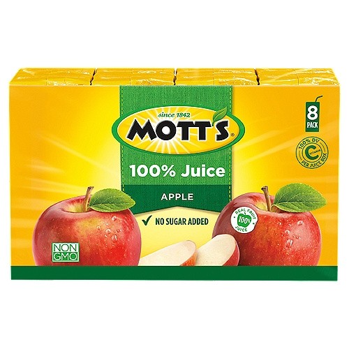 MOTT'S 100 APPLE JUICE 8 PK. 8 COUNT