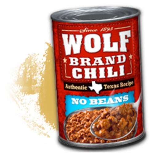 WOLF CHILI NO BEANS                      15 OZ