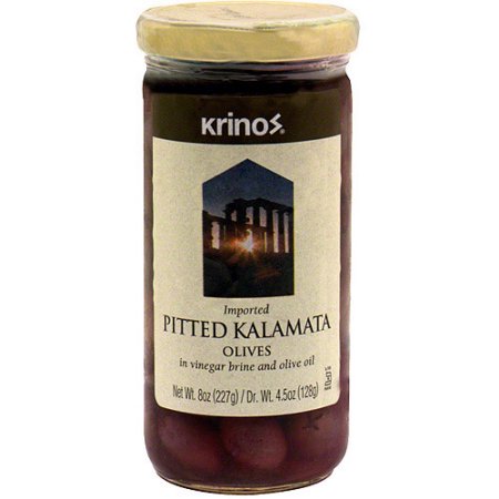 KRINOS PITTED KALAMATA OLIVES