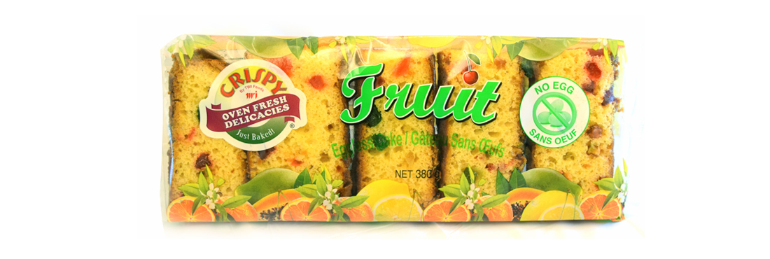 CRISPY EGGLESS FRUIT CAKE