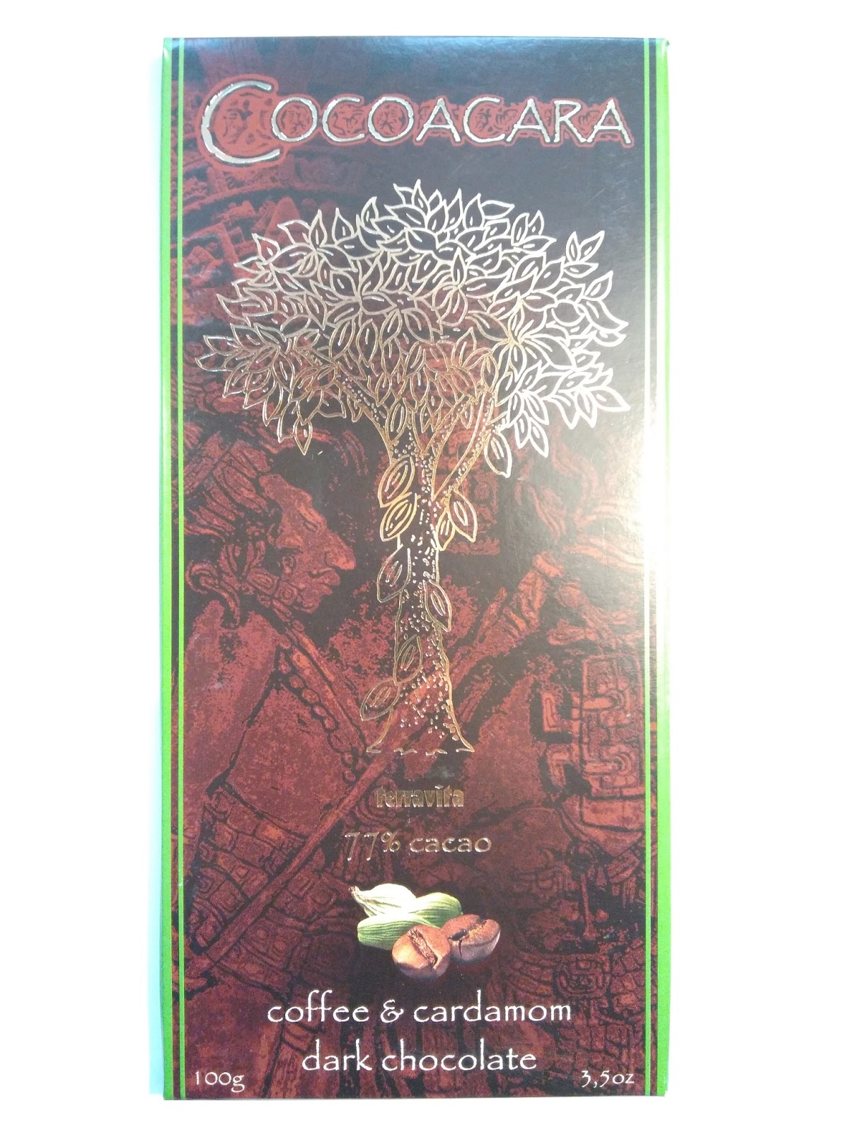 COCOACARA COFFEEand CARDAMOM CHOC
