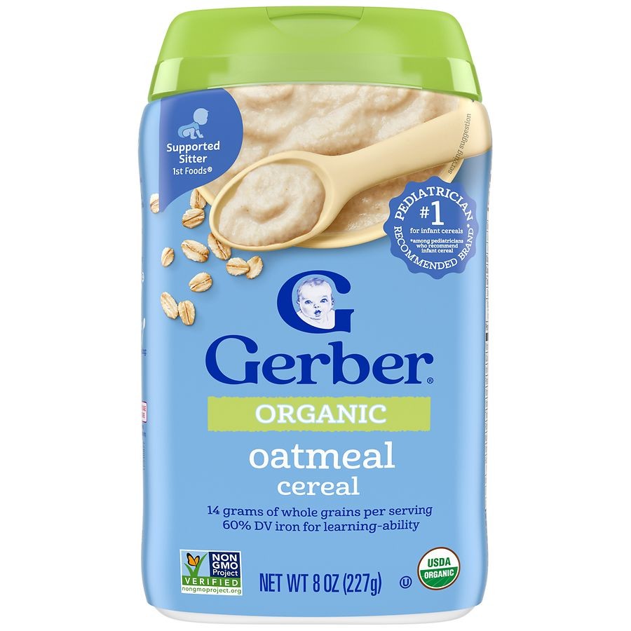 Gerber Oatmeal Cereal 8 Oz