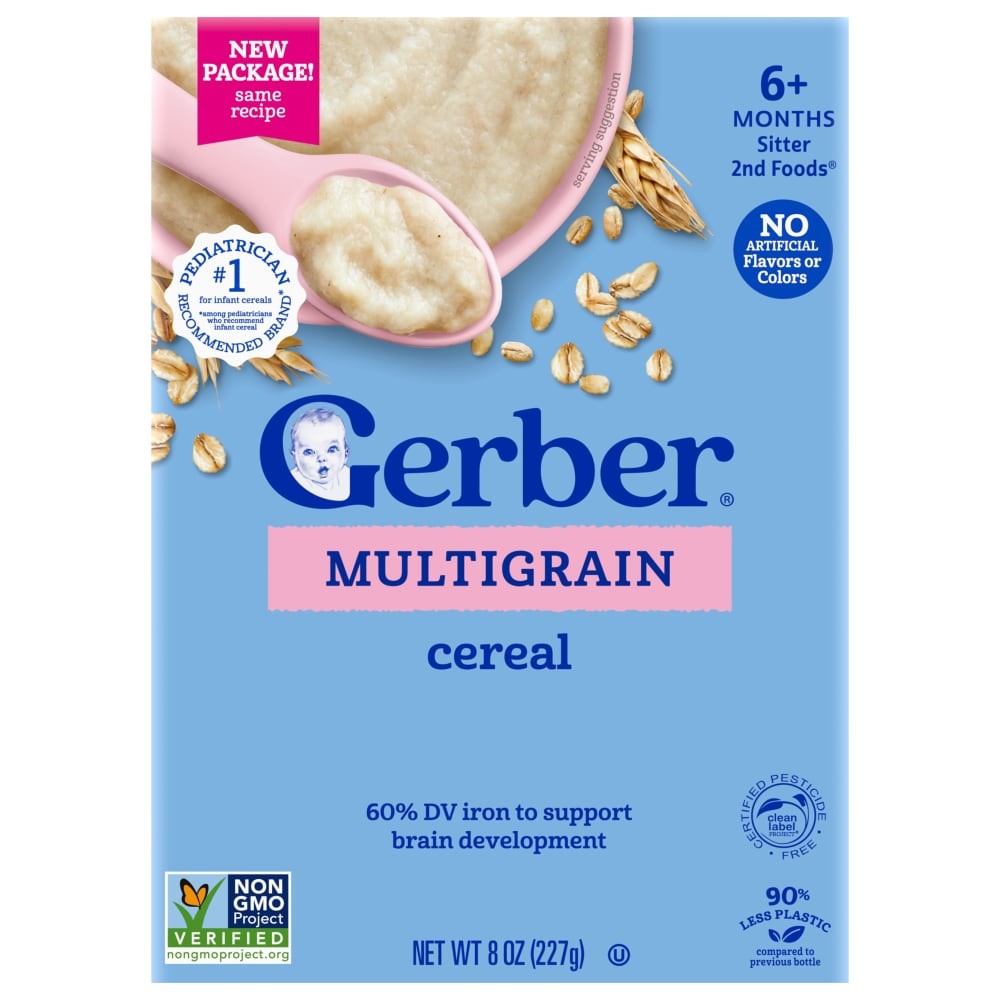 Gerber Grain & Grow Multigrain Cereal 8 Oz