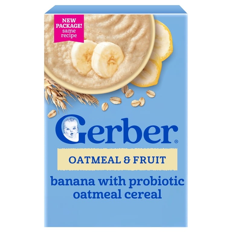 Gerber Oatmeal Banana Oz 8 OZ