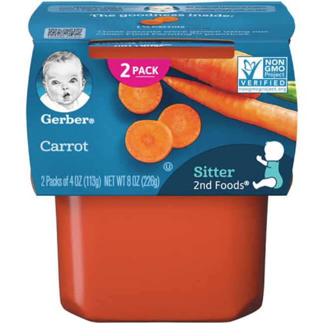 Gerber 2nd Food Carrot 8 Oz