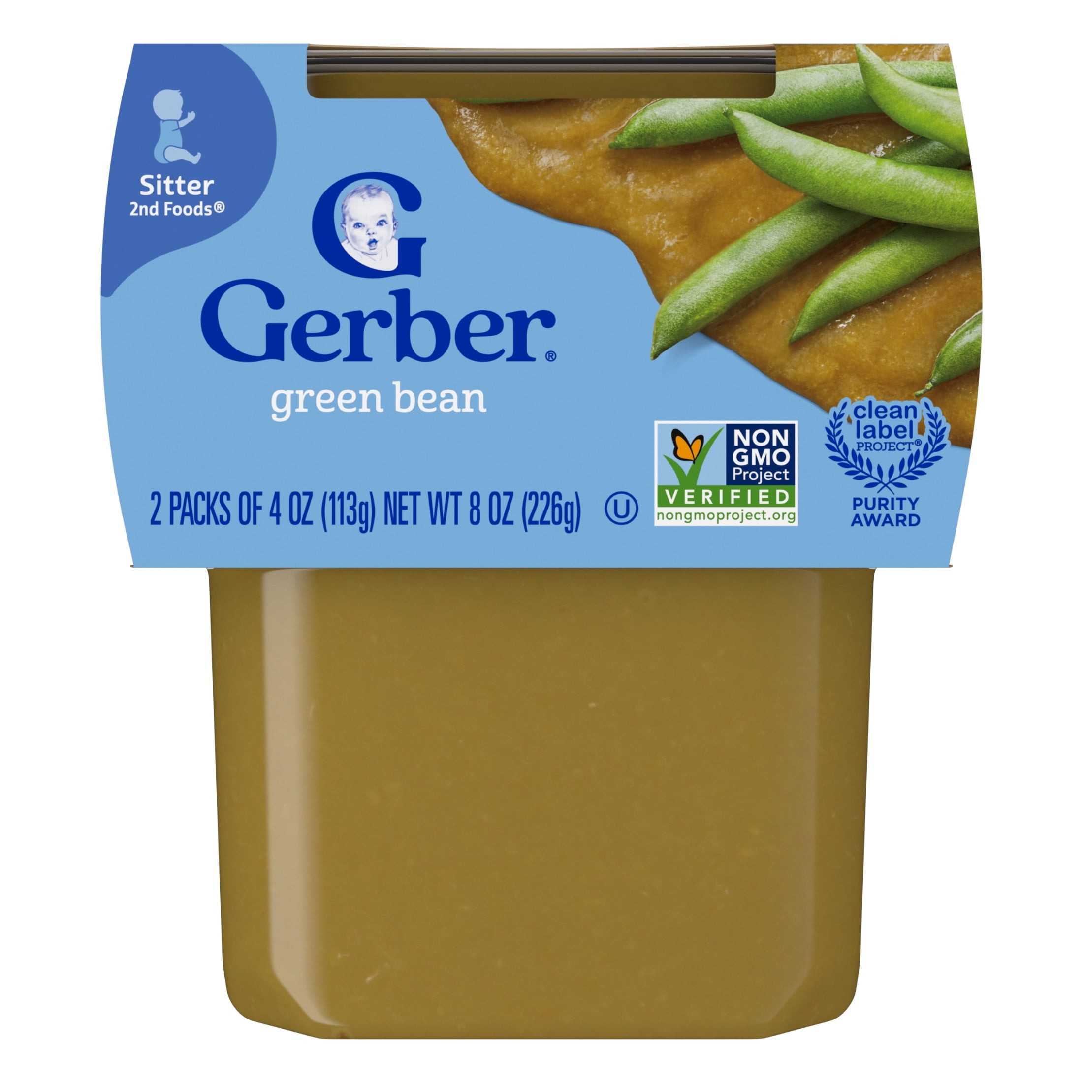 GERBER 2ND FOOD GREEN BEAN 8 OZ
