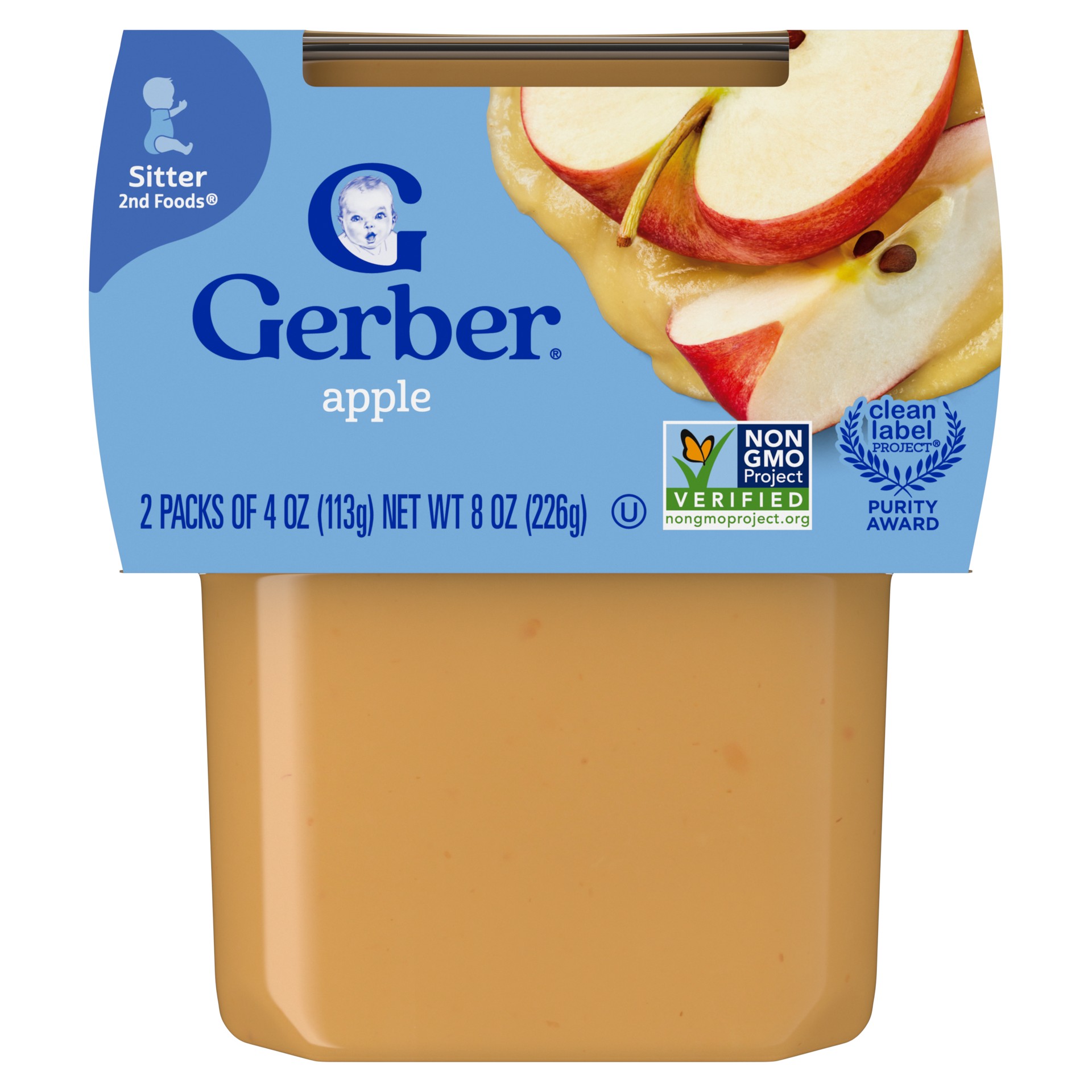 Gerber 2nd Food Apple 8 Oz