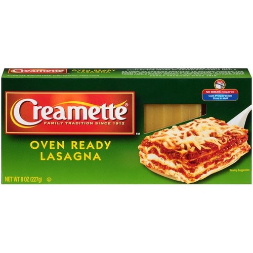 CREAMETTE OVEN READY LASAGNA 8 OZ
