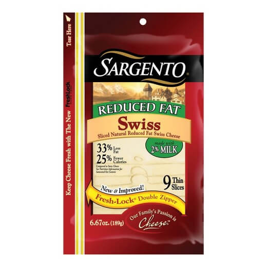 Sargento Reduced Fat Swiss Cheese