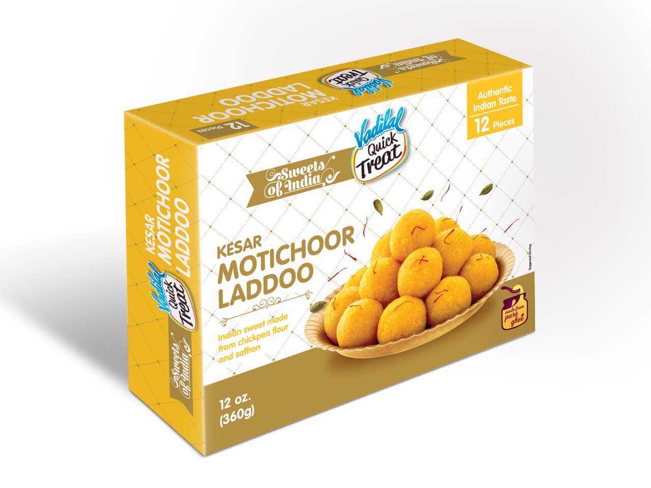 VADILAL QUICK TREAT KESAR MOTICHOOR LADDOO