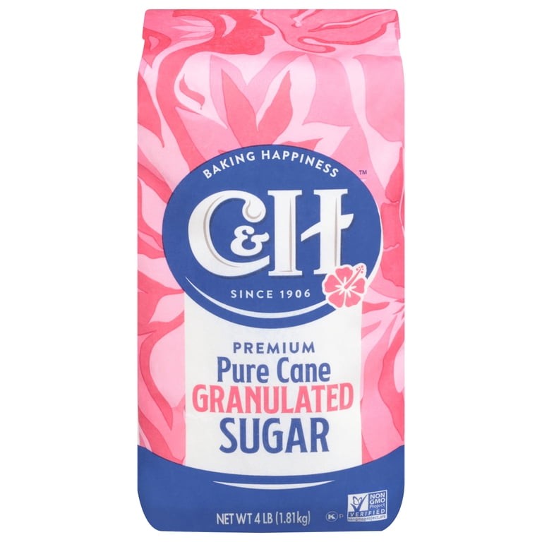 C & H SUGAR GRANULATED 4 LBS