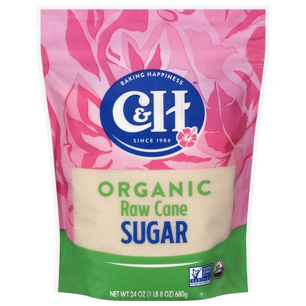 C & H SUGGAR ORGANIC 24 OZ