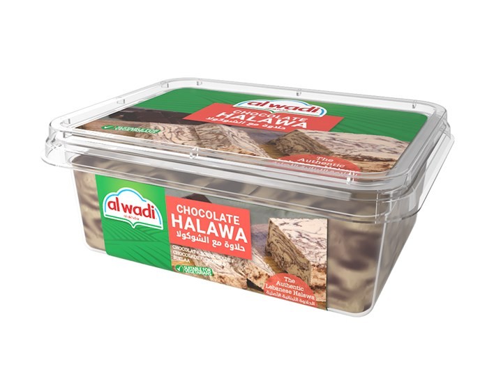 Alwadi Al Akhdar:Halawa/Halva, With Chocolate 16 OZ