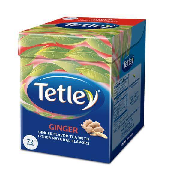 TETLEY GINGER FLAVOR TEA