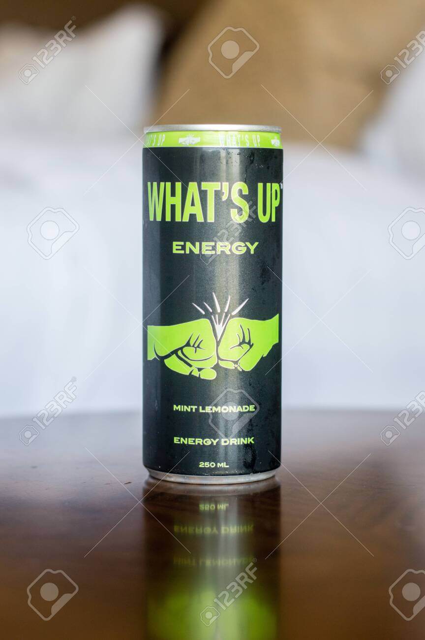 WHATS UP ENERGY DRINK MINT LEMONADE