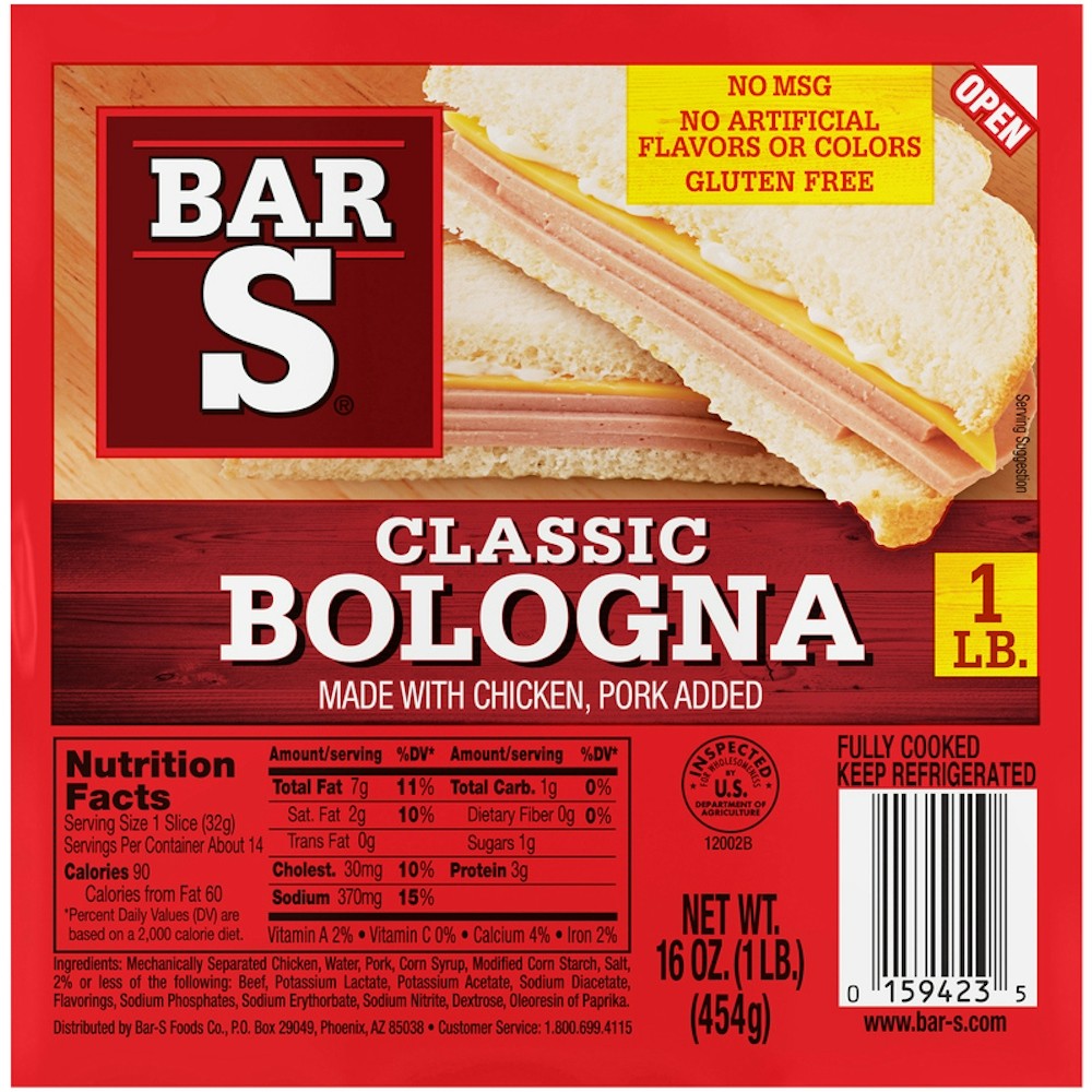Bar S Classic Bologna 16 OZ