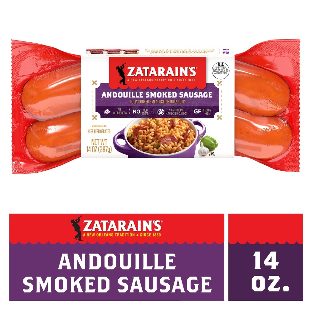 ZATARAINS SMOKED SAUSAGE                 14 OZ
