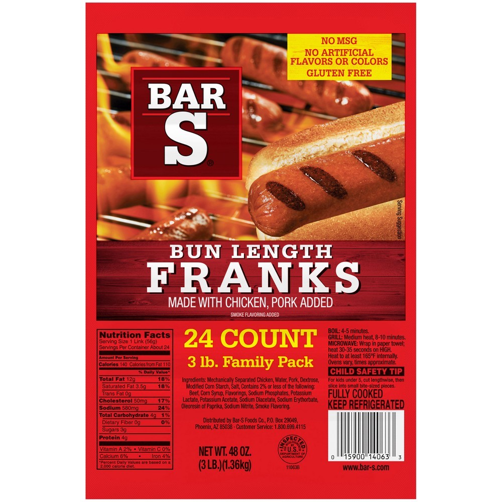 BAR S BUN LENGTH FRA 48 OZ