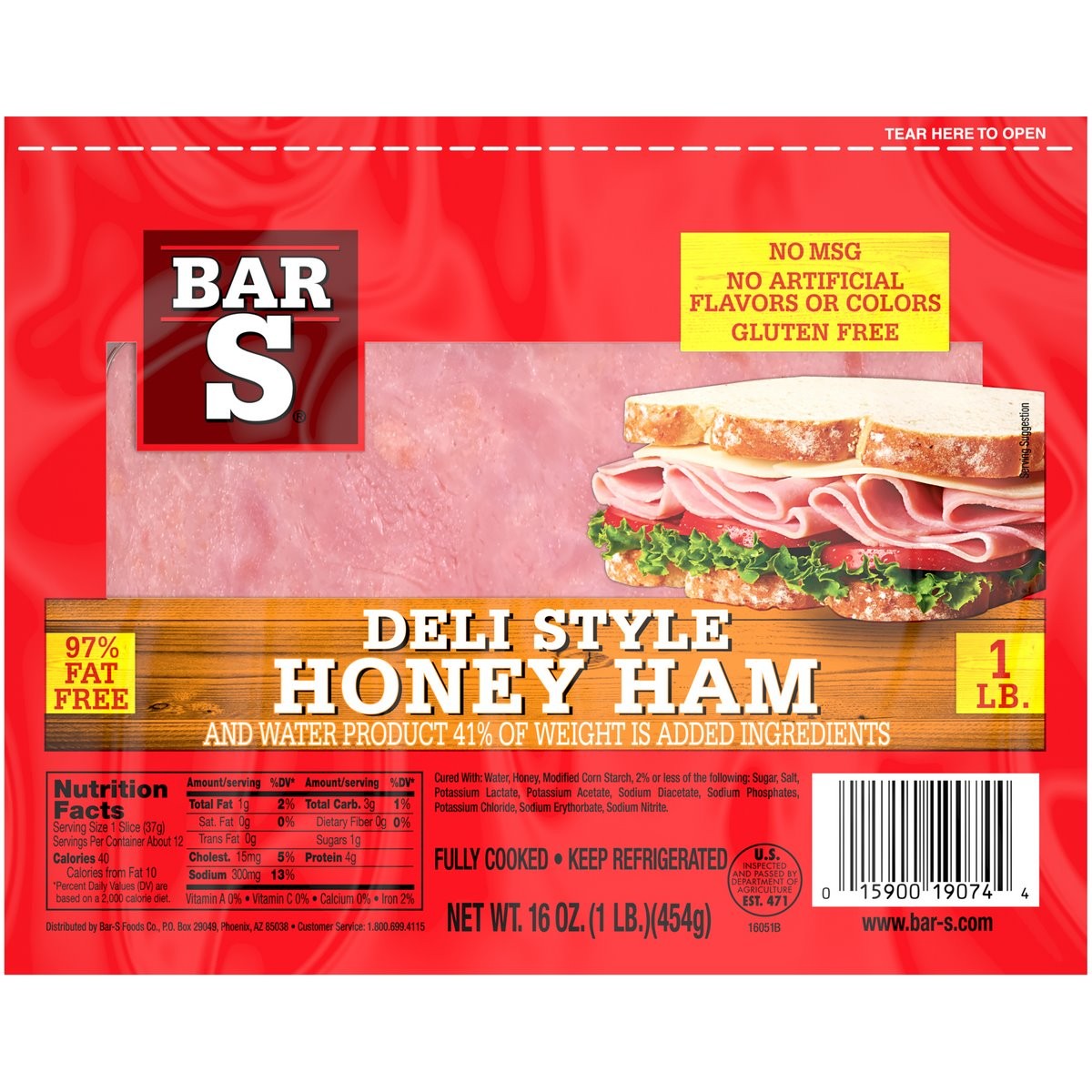 BAR S SHAVED HNY HAM                     1 OZ