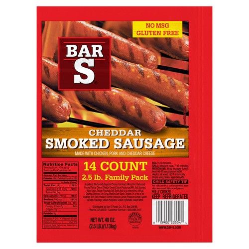 BAR S CHEDDAR SMK SA 40 OZ