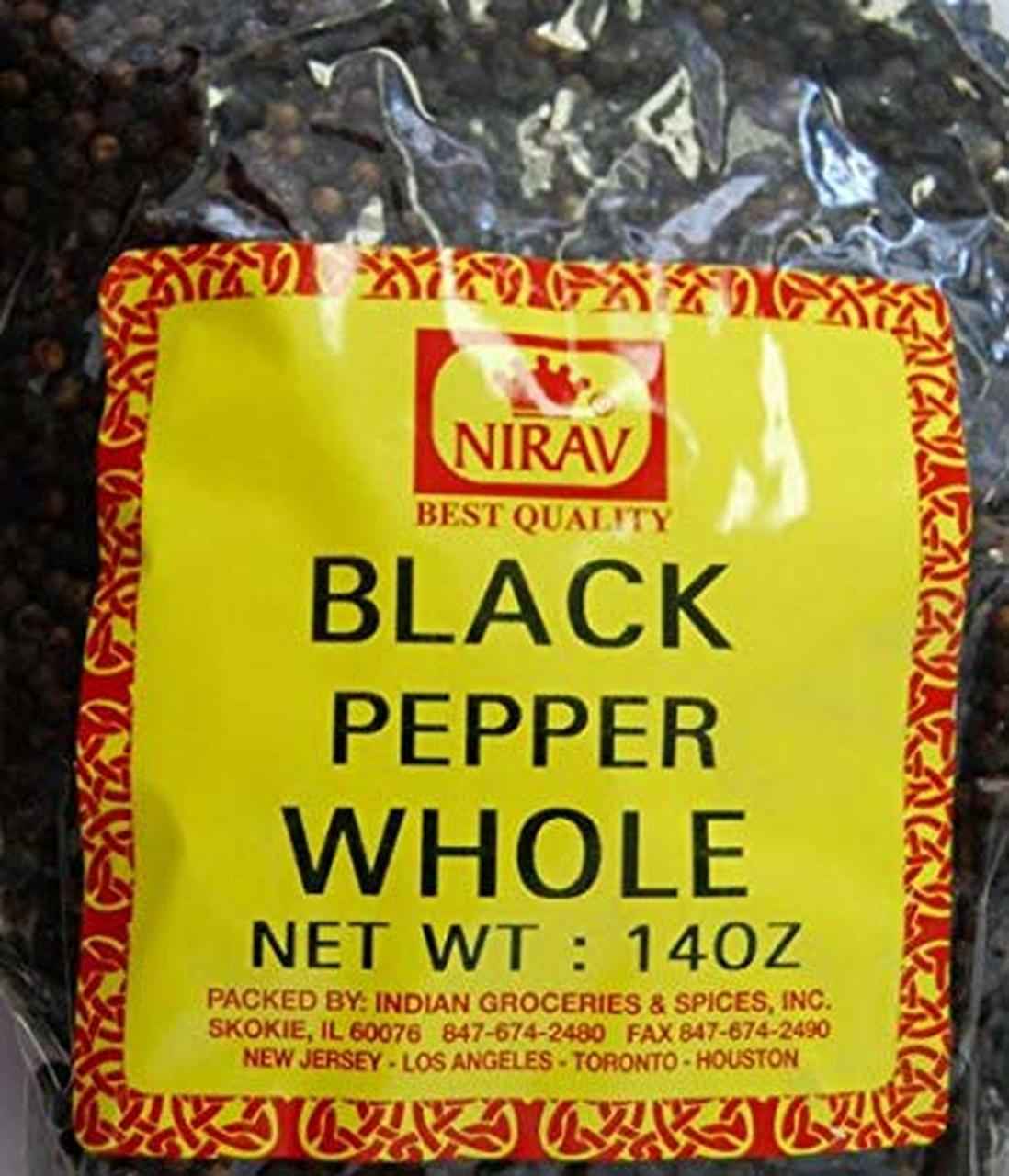 NIRAV BLACK PEPPER WHOLE