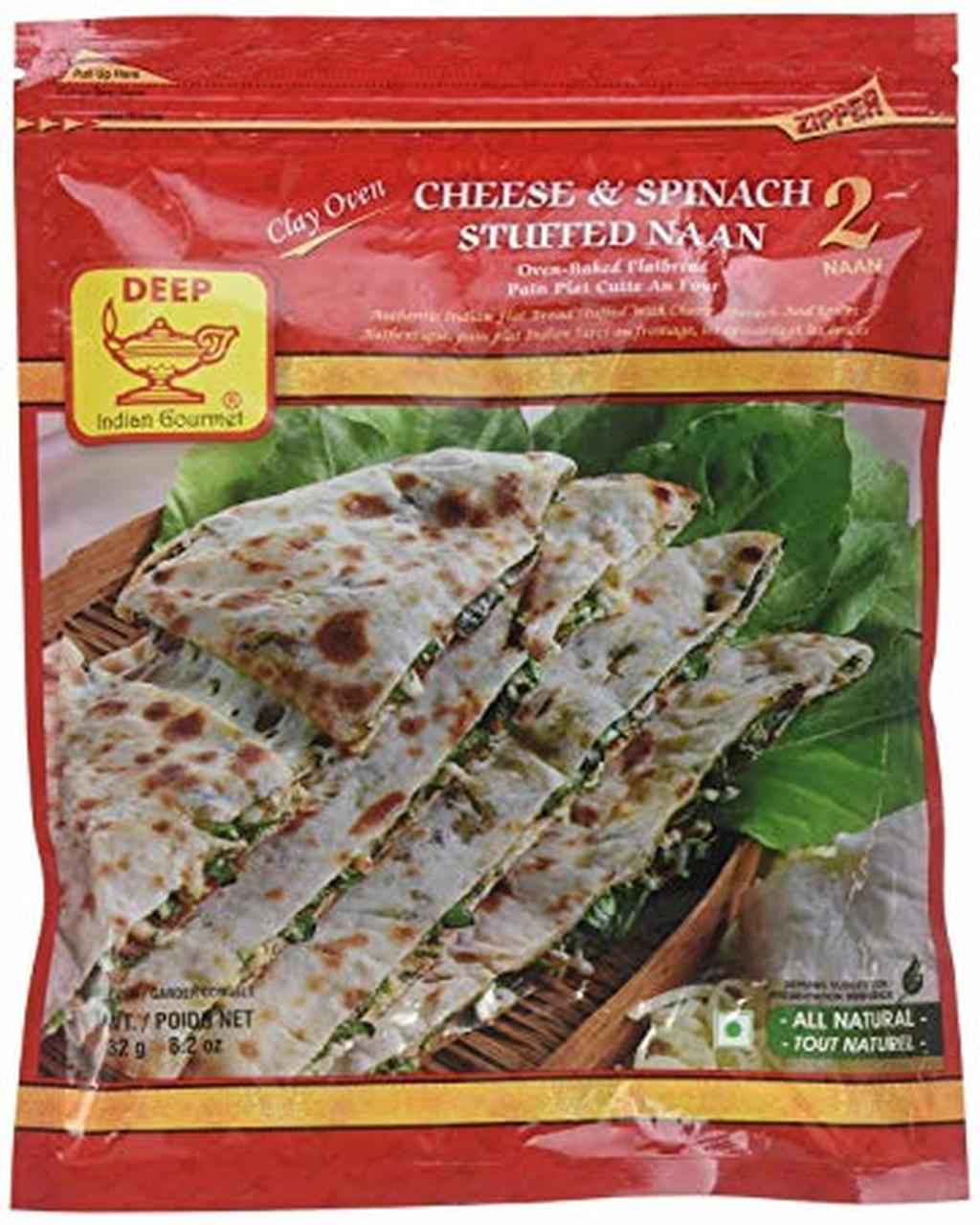 DEEP CHEESE And SPINACH NAAN