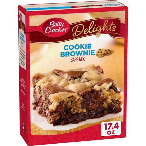 BETTY CROCKER COOKIE BROWNIE BAR 17.4 OZ