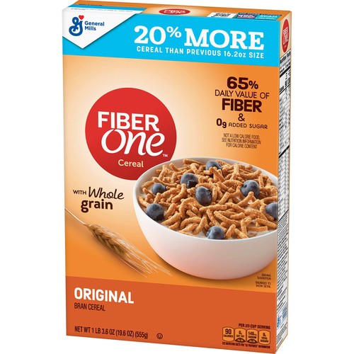 GENERAL MILLS FIBER 1 CEREAL             19.6 OZ