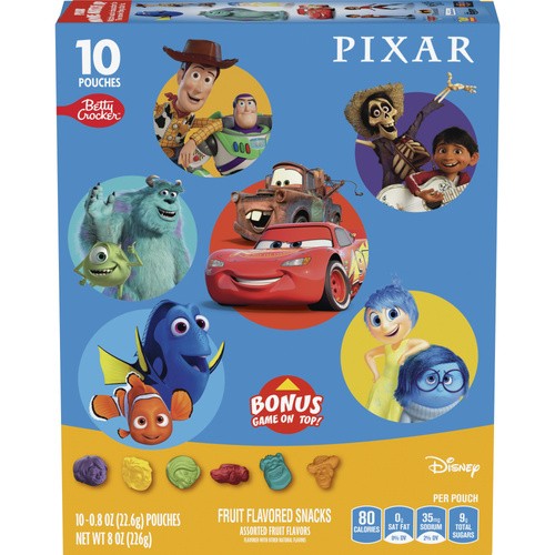 BETTY CROCKER PIXAR FRT FLVRD SNACKS 10 COUNT