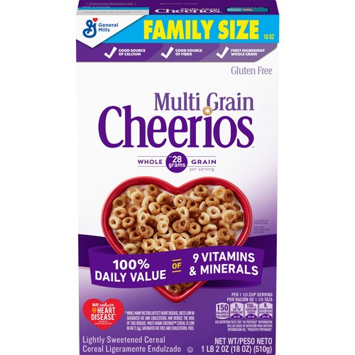 GENERAL MILLS CHEERIOS MULTIGRAIN 18 OZ