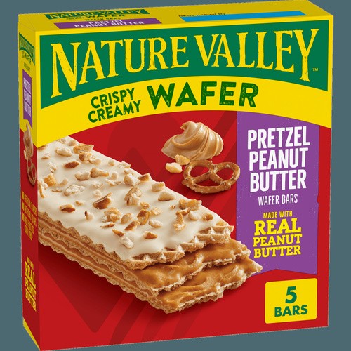 NATURE VALLEY WAFER PRETZEL PNT BTR 5 COUNT