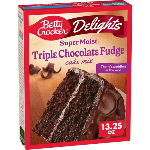BETTY CROCKER CAKE CHOC FUDGE 13.25 OZ