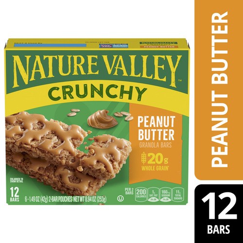 NATURE VALLEY CRUNCH PEANUTBUTTER 8.94 OZ